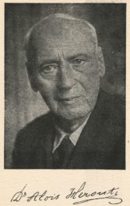 Alois Herout. Zdroj: Ze vzpomínek Ph. Dr. Aloise Herouta, [1940].